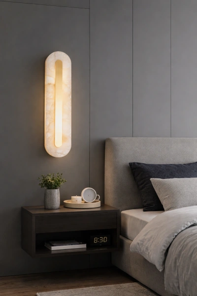 Wall light Mira 1 Alabaster Spanish Marble LED 10W 3CCT BRS